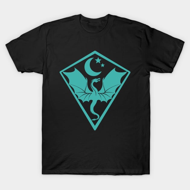 Dragon Sigil Symbol Shield T-Shirt by JayJayJackson